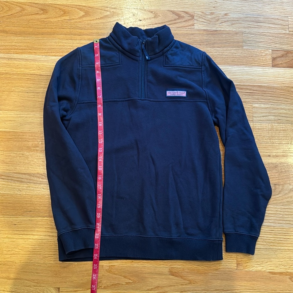 Vineyard Vines Shep Shirt - Navy 1/4 zip - Boys size Large (16)